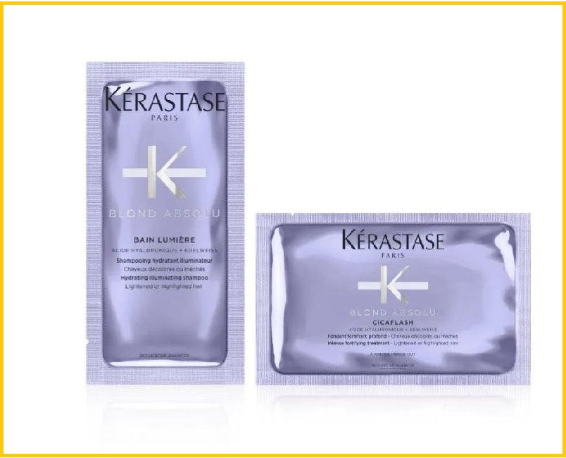 KERASTASE BLOND ABSOLU BAIN ULTRA VIOLET & CICAFLASH SET 紫外線洗髮水及護髮素套裝