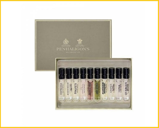 PENHALIGON'S PENHALIGONS BESTSELLER SCENT LIBRARY DUO SET 2ML X10 圖書館系列香氛殿堂試享迷你香水禮盒套裝