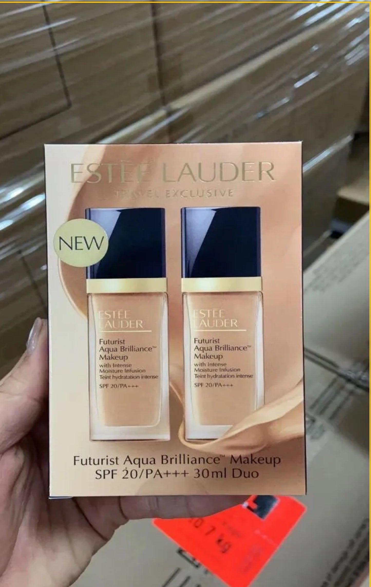 ESTEE LAUDER FUTURIST AQUA BRILLIANCE #1C0 DUO SET 30ML X2 沁水粉底液套裝