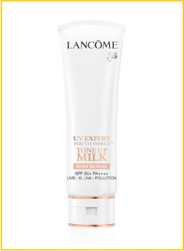 LANCOME UV EXPERT YOUTH SHIELD TONE UP MILK ROSY BLOOM PA4 50ML 超輕盈UV提亮素顏霜防晒乳 (玫瑰粉)