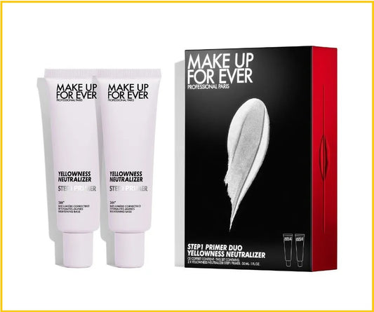 MAKE UP FOR EVER MAKEUP FOREVER STEP 1 PRIMER #YELLOWNESS NEUTRALIZER DUO SET 30ML X2 妝前乳霜紫色套裝