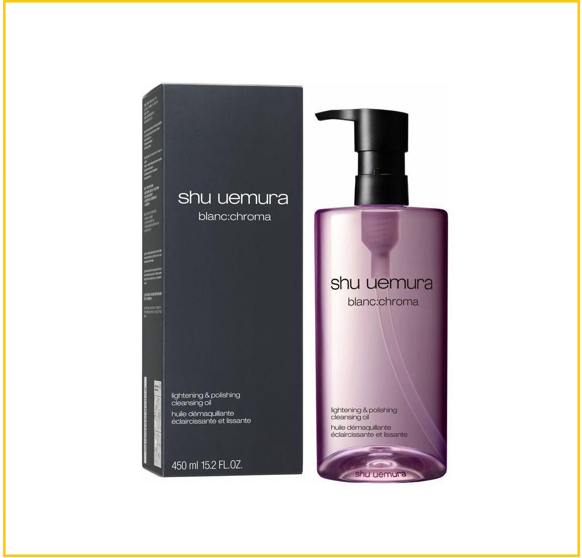 SHU UEMURA BLANC CHROMA LIGHTENING & POLISHING CLEANSING OIL 450ML 覆盆子超淨白潔顏卸妝油