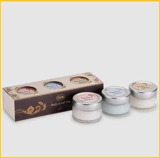 SABON BODY SCRUBS TRIO GIFT SET 60G X3 經典迷你磨砂膏三件組