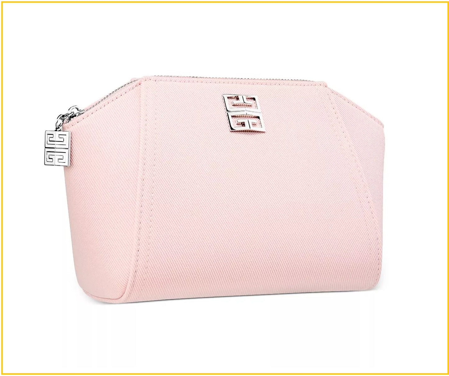 GIVENCHY PARFUMS ICONIC NUDE PINK POUCH FABRIC COSMETIC BAG TRAVEL CASE 粉紅色化妝包