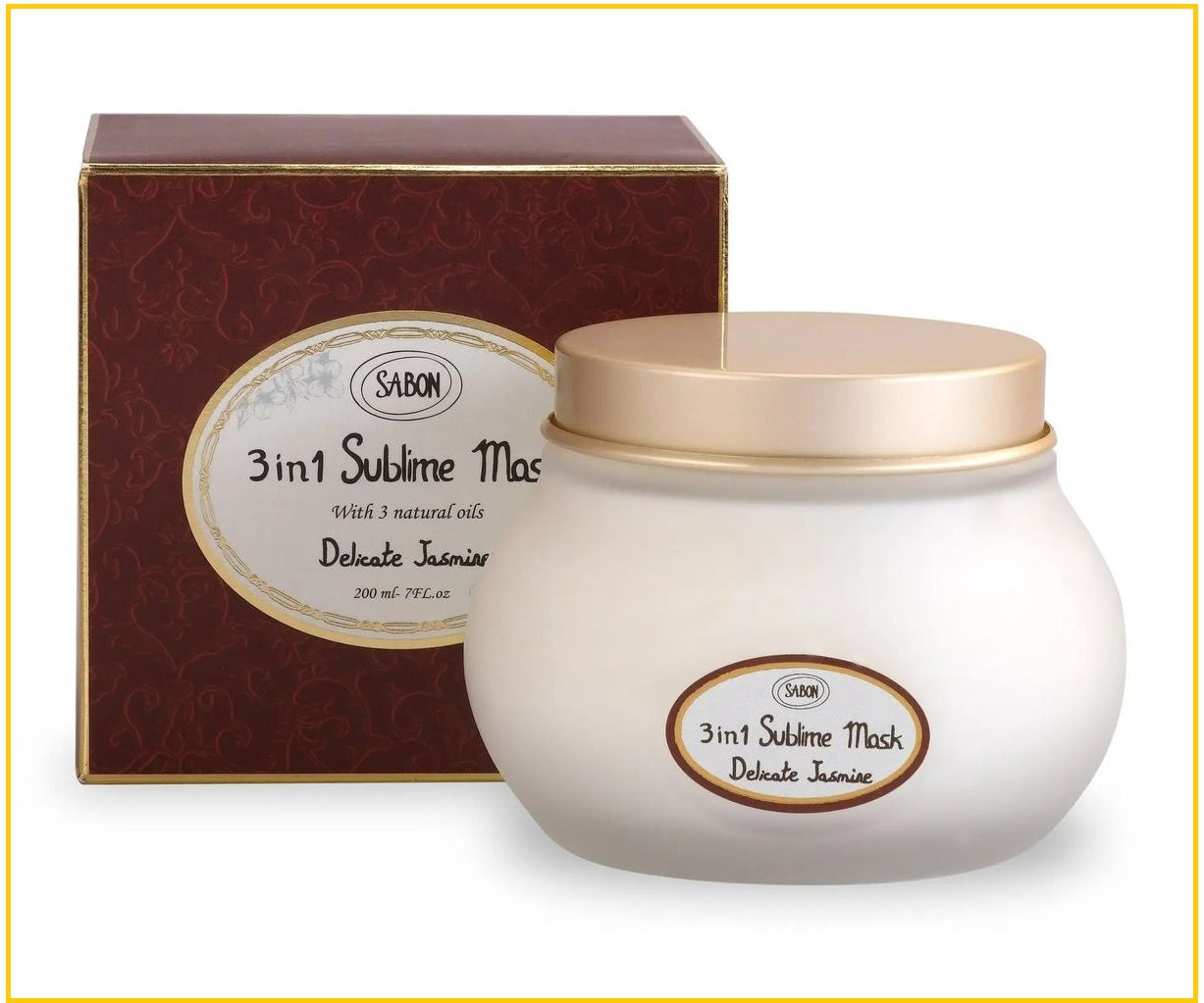 SABON HAIR SUBLIME MASK 3 IN 1 JASMINE 200ML 嬌貴茉莉全效極緻深層修護髮膜