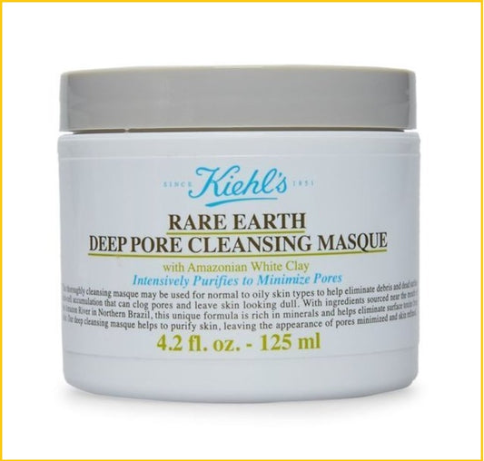 KIEHL'S KIEHLS RARE EARTH DEEP PORE CLEANSING MASK 125ML 亞馬遜白泥面膜