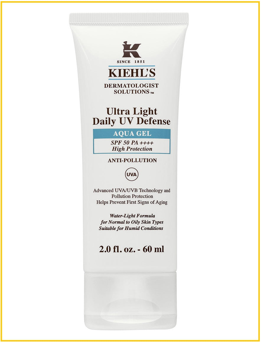 KIEHL'S KIEHLS ULTRA LIGHT DAILY UV DEFENSE AQUA GEL SPF50 PA++++ 60ML 醫學全效抗污染防曬啫喱乳霜