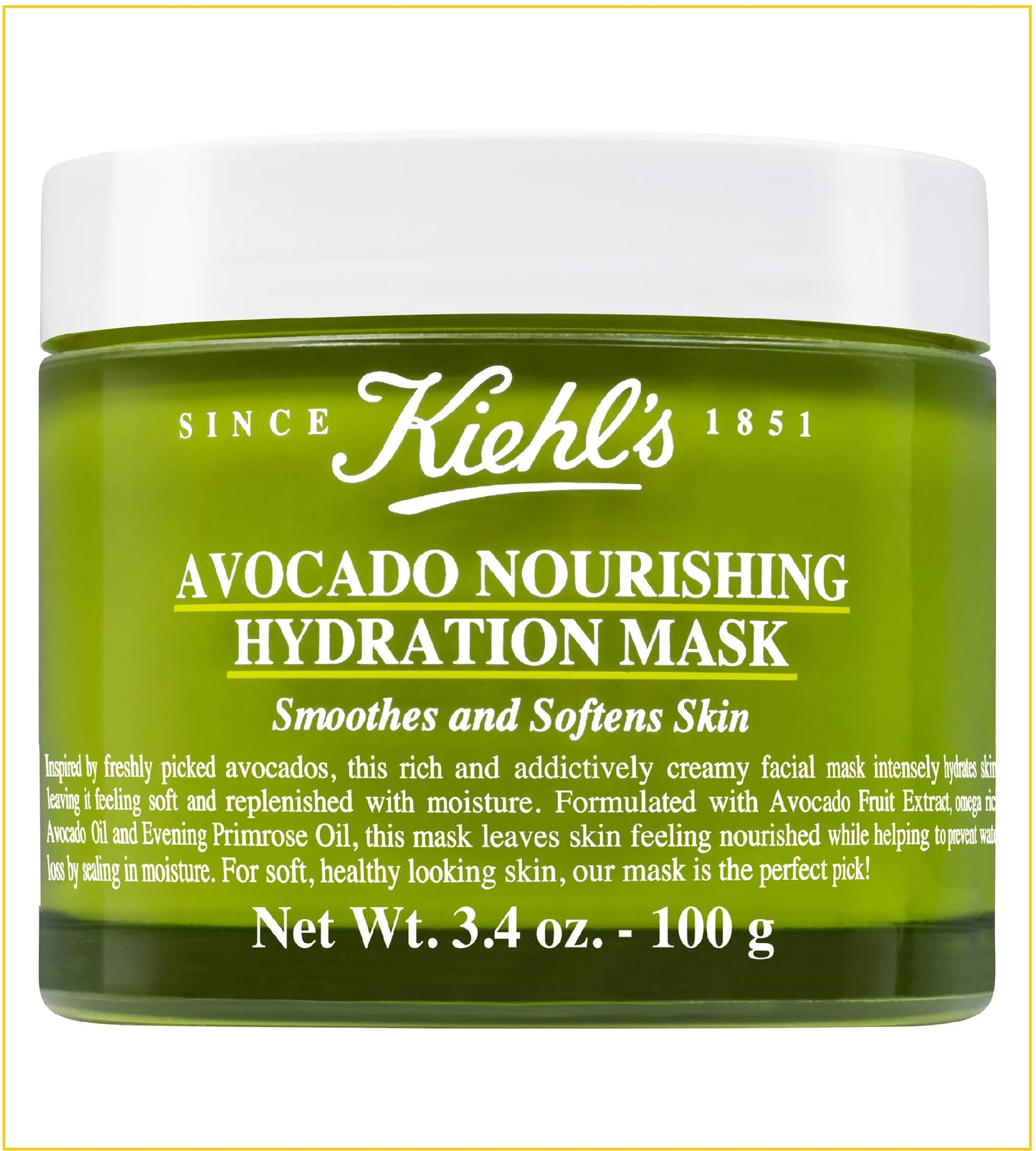 KIEHL'S KIEHLS AVOCADO MOISTURIZING AND CONDITIONING MASK 100G 牛油果保濕註養面膜