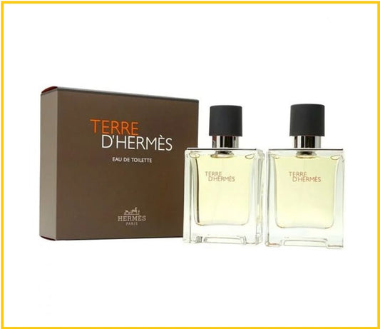 HERMES TERRE D'HERMES EAU DE TOILETTE DUO SET 50ML X2 大地男士淡香水套裝