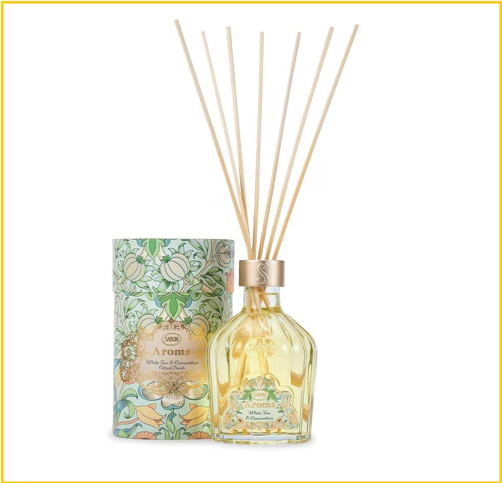 SABON 以色列白茶與桂花家居香薰 ROOM AROMA DIFFUSER WHITE TEA & OSMANTHUS 245ML