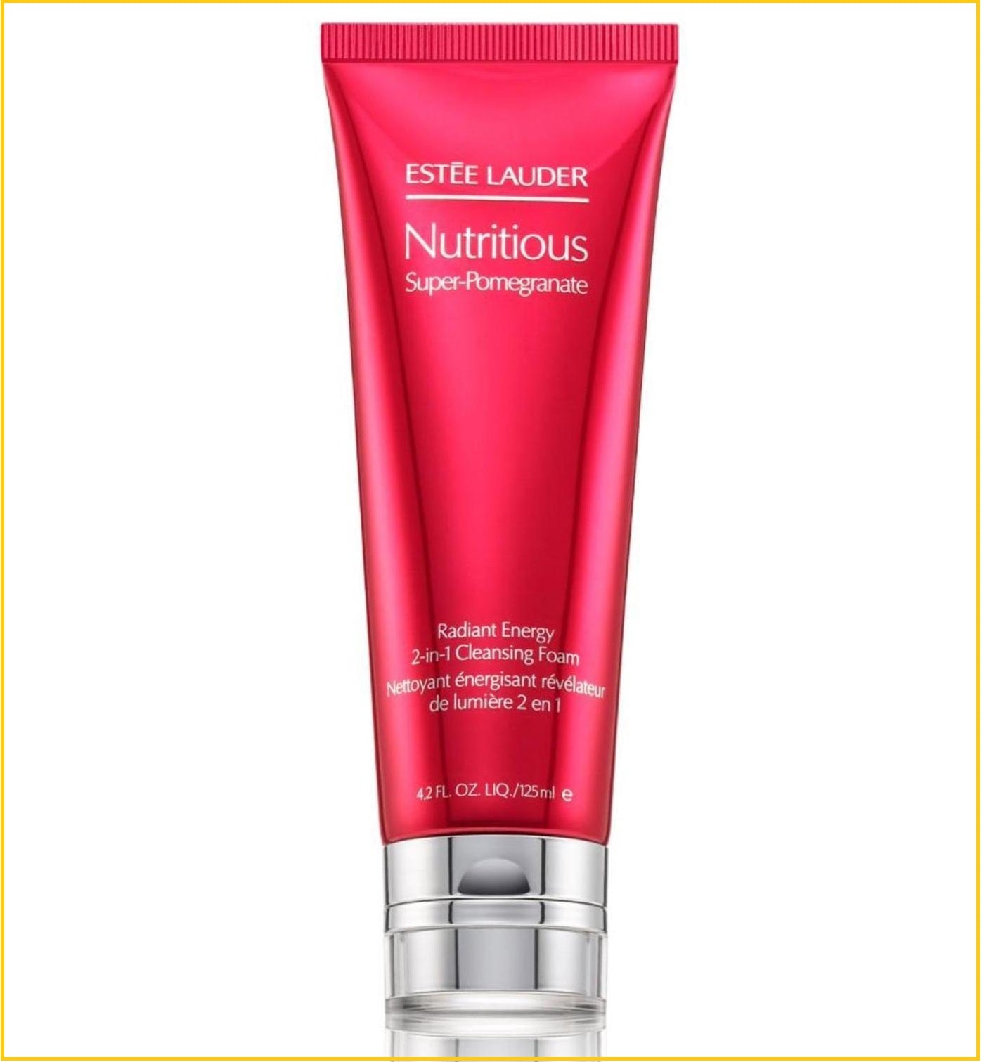 ESTEE LAUDER NUTRITIOUS SUPER-POMEGRANATE RADIANT ENERGY 2-IN-1 CLEANSING FOAM 125ML 紅石榴升級亮肌抗氧保濕二合一潔面泡沫洗面