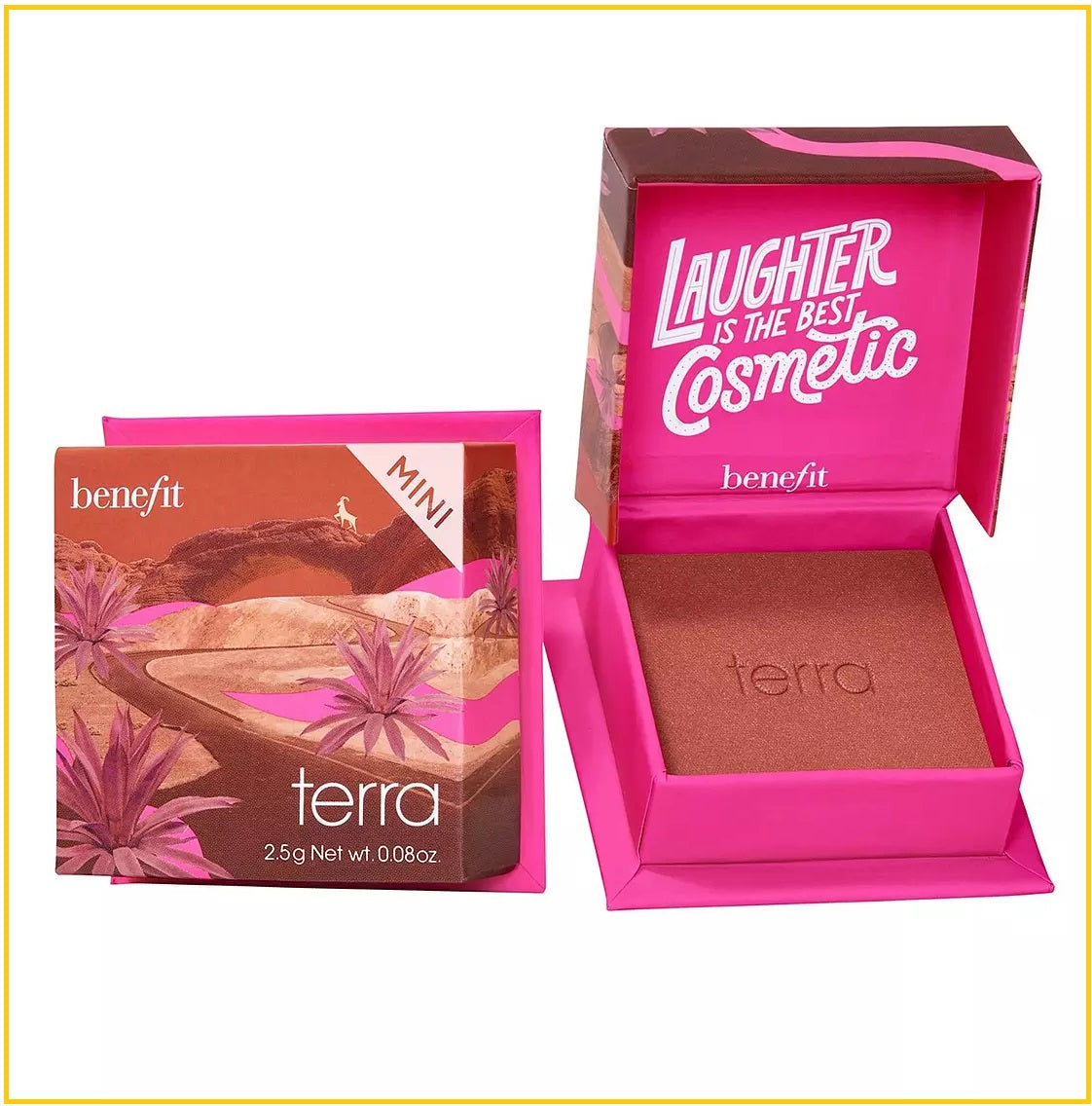 BENEFIT COSMETICS TERRA TERRACOTTA MINI BLUSH POWDER 2.5G 腮紅