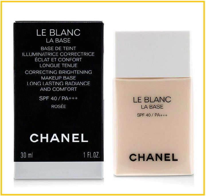 CHANEL LE BLANC LA BASE SPF 40 PA +++ #10 ROSEE 30ML 珍珠光采防曬妝前乳