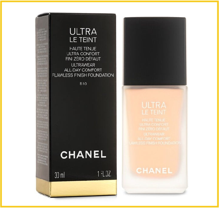 CHANEL ULTRA LE TEINT ULTRAWEAR ALL DAY COMFORT FLAWLESS FINISH FOUNDATION #B10 30ML 持久啞緻粉底液