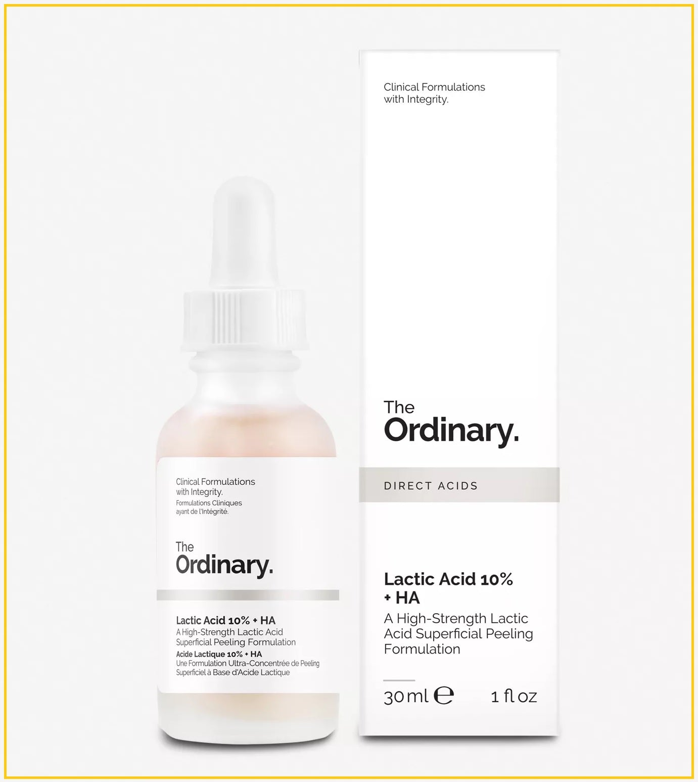 THE ORDINARY LACTIC ACID 10% + HA 30ML 溫和去角質乳酸透明質酸精華