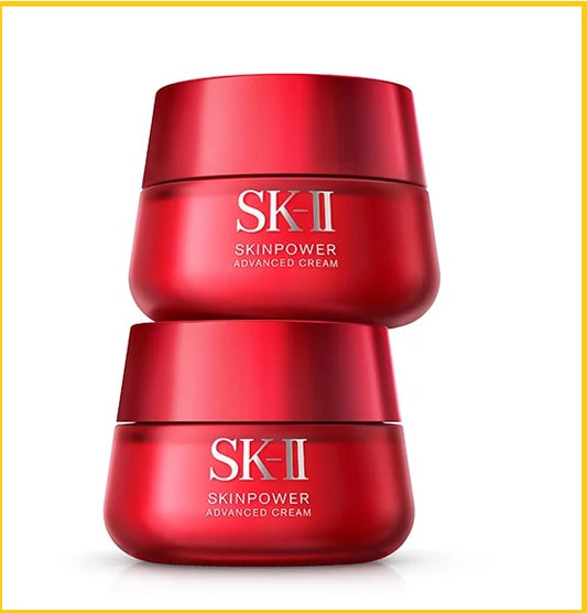 SKⅡ SK2 SKINPOWER CREAM DUO SET 滋潤型紅瓶精華乳霜