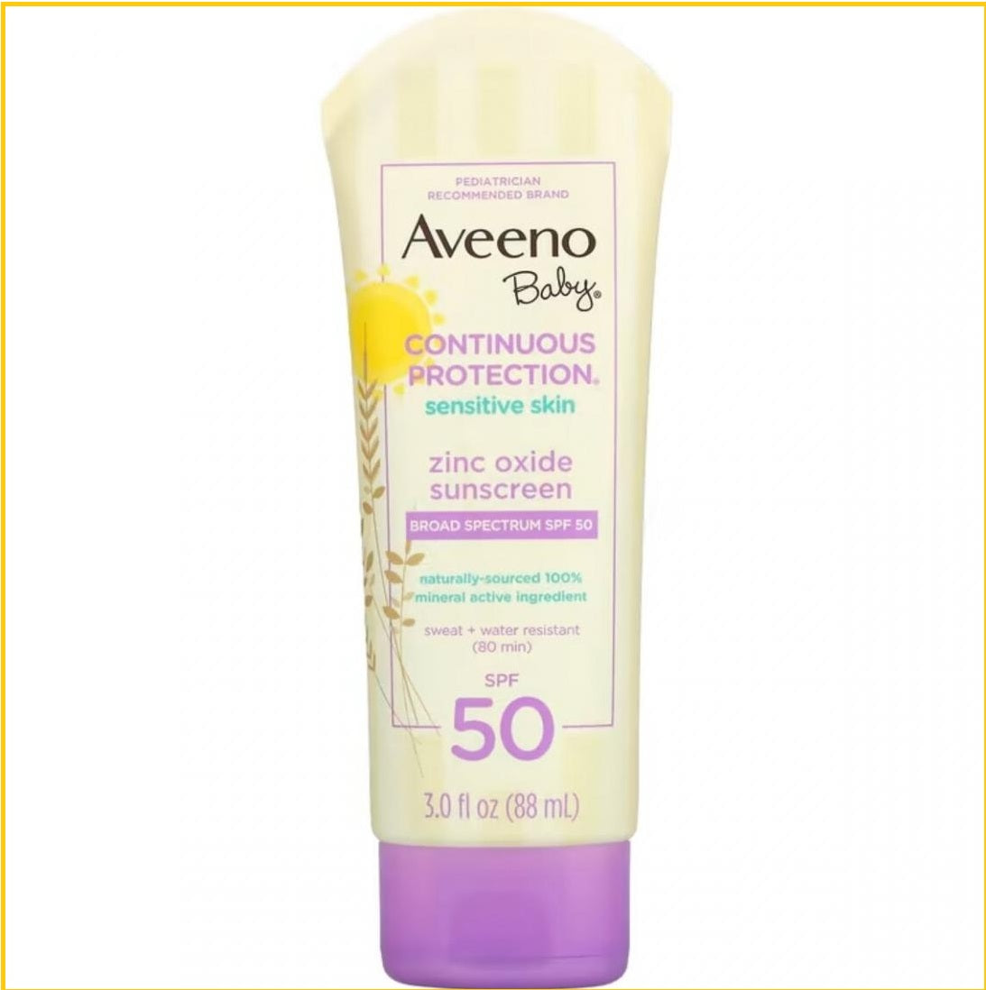 AVEENO BABY CONTINUOUS PROTECTION BROAD SPECTRUM SPF50 88ML 嬰兒天然燕麥溫和多效防曬霜