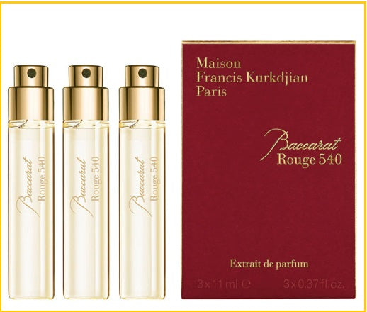 MAISON FRANCIS KURKDJIAN  540 EXTRAIT  11ML X 3PCS 百家樂 540 紅瓶純香水