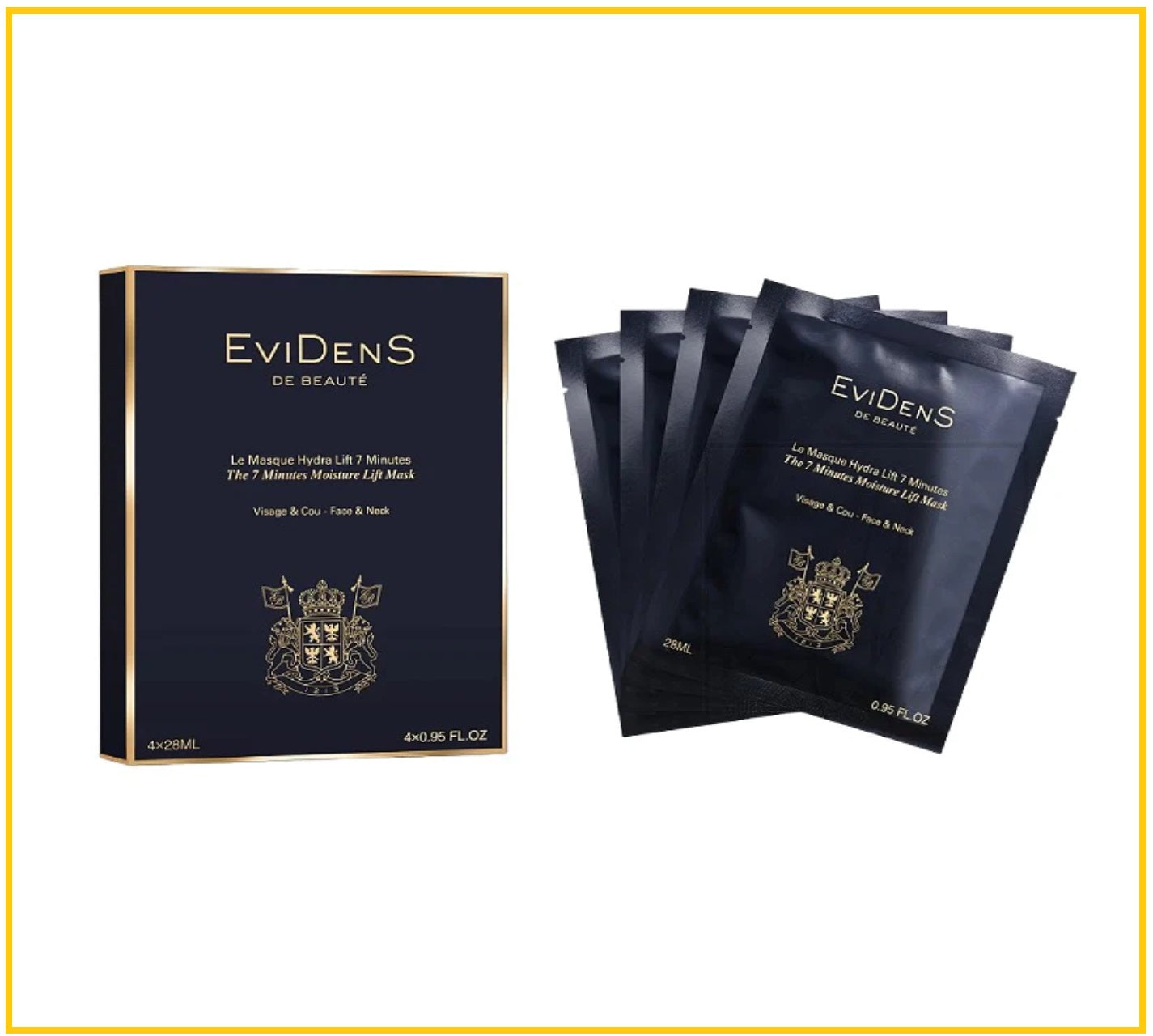 EVIDENS DE BEAUTE THE 7 MINUTES MOISTURE LIFT MASK 28ML X4 七分鐘極致提拉抗衰老面膜