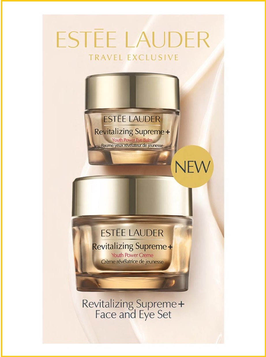 ESTEE LAUDER REVITALIZING SUPREME+ FACE AND EYE DUO SET 75ML + 15ML 新生活膚彈活輕盈面霜眼霜套裝