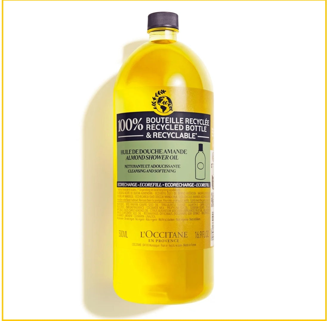 L'OCCITANE LOCCITANE ALMOND SHOWER OIL REFILL 500ML 杏仁沐浴油補充裝