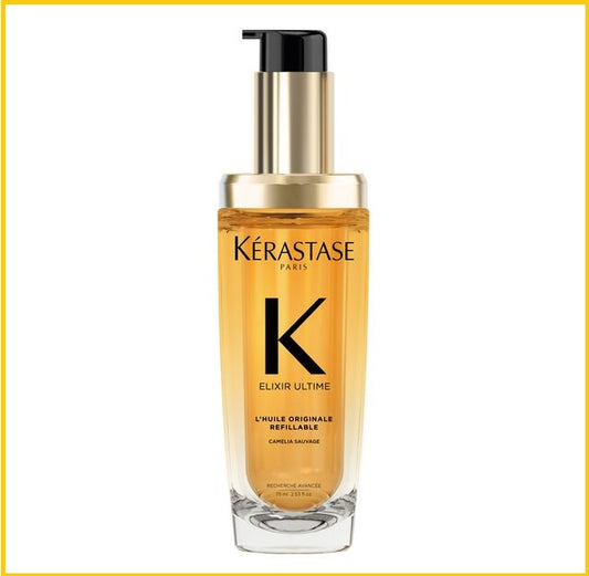 KERASTASE ELIXIR ULTIME L'HUILE ORIGINALE REFILLABLE HAIR OIL 75ML 山茶花經典香氛護髮油 (可替換裝)