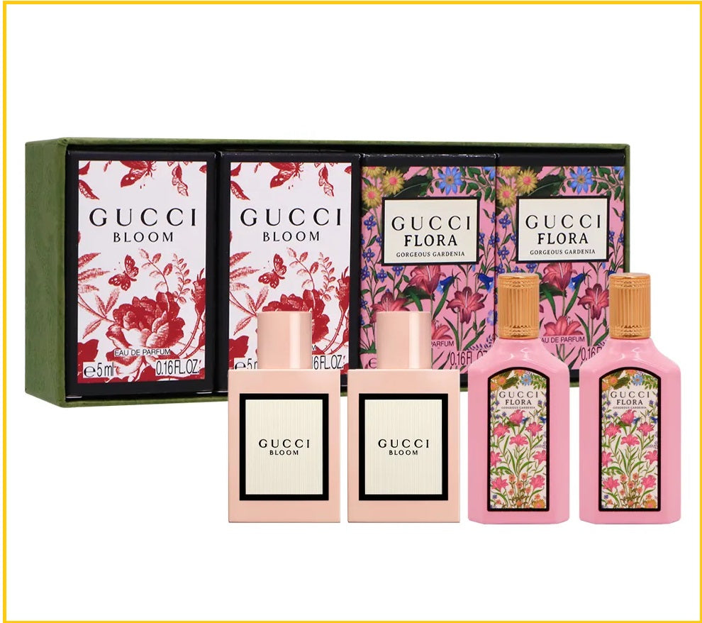 GUCCI BLOOM & FLORA FRAGRANCE MINIATURES DUO SET 迷你香水套裝