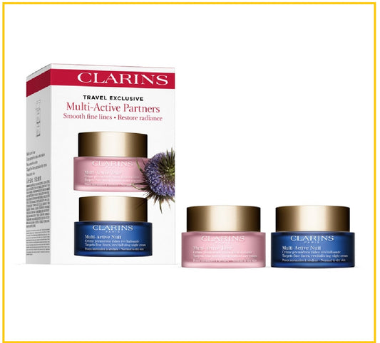 CLARINS MULTI ACTIVE PARTNERS DUO SET 50ML X2 多元日晚面霜套裝