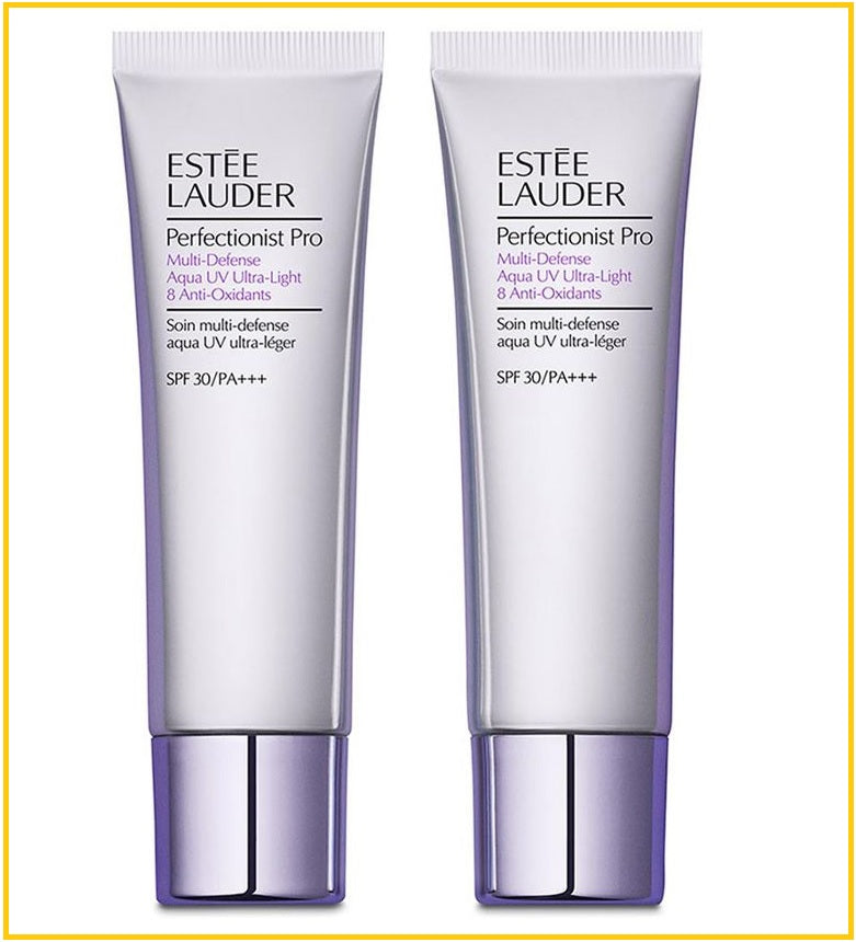 ESTEE LAUDER PERFECTIONIST PRO MULTI DEFENSEAQUA UV ULTRA LIGHT SPF 30 PA+++ DUO SET 50ML X2 專研水凝防曬啫喱套裝