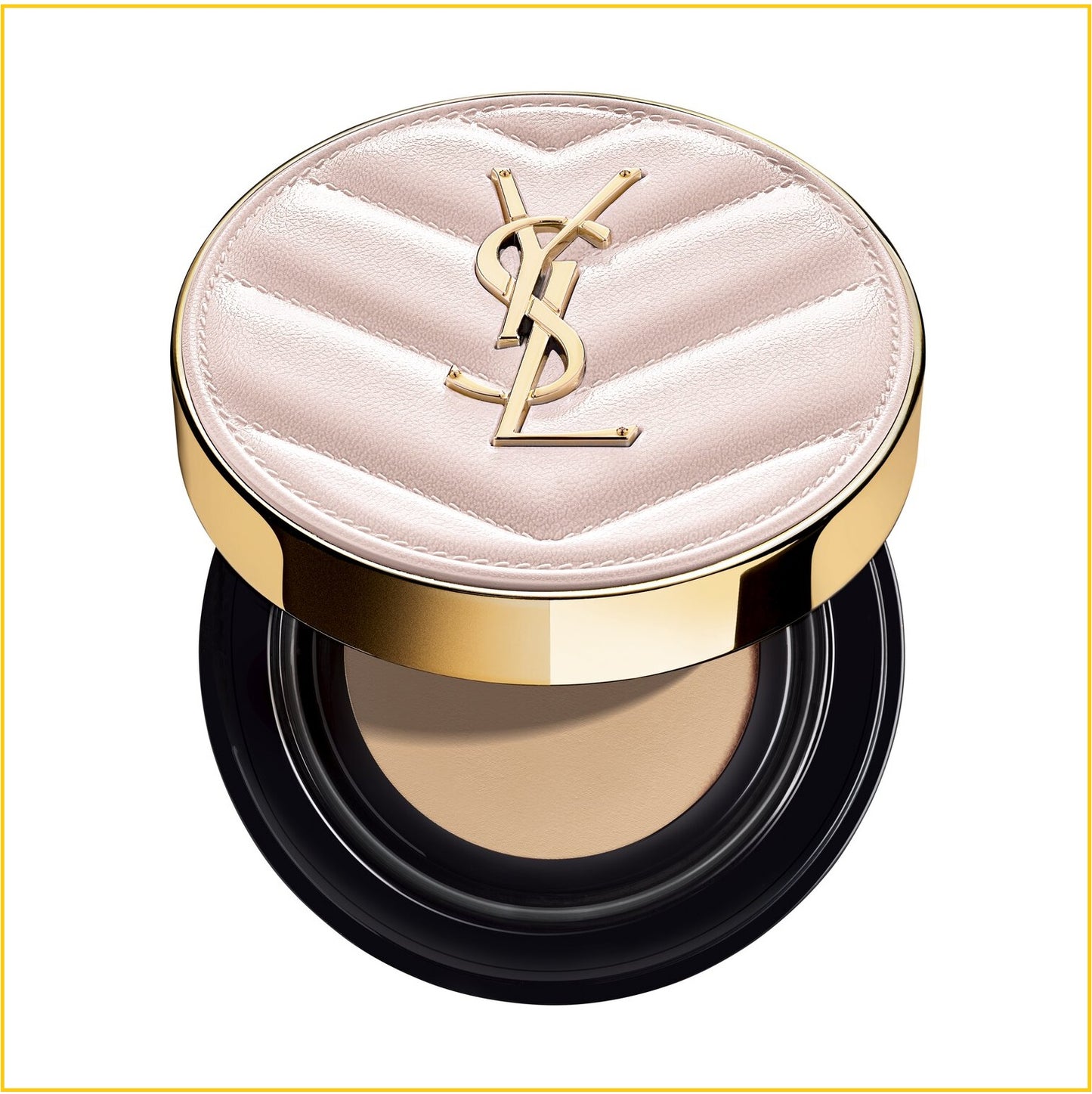 YVES SAINT LAURENT YSL TOUCHE ECLAT GLOW-PACT CUSHION #B10 / #B20 / #BR20 12G 粉紅色皮革氣墊粉餅