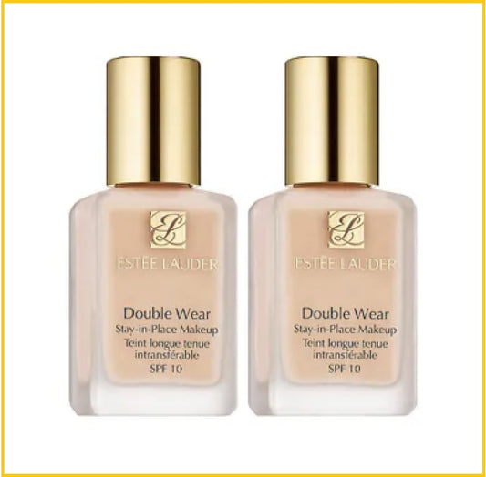 ESTEE LAUDER DOUBLE WEAR STAY-IN-PLACE MAKEUP SPF 10 #1W1 DUO SET 30ML X2 持久防曬粉底套裝