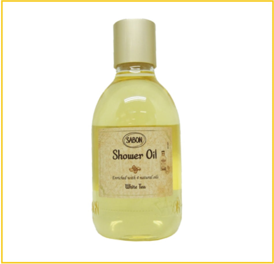 SABON SHOWER OIL WHITE TEA 100ML 白茶沐浴油