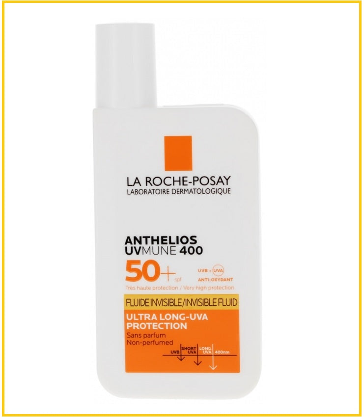 LA ROCHE POSAY ANTHELIOS UVMUNE 400 INVISIBLE FLUID SPF50+ FRAGRANCE FREE 50ML 全效廣譜輕盈隔離大哥大防曬霜乳液