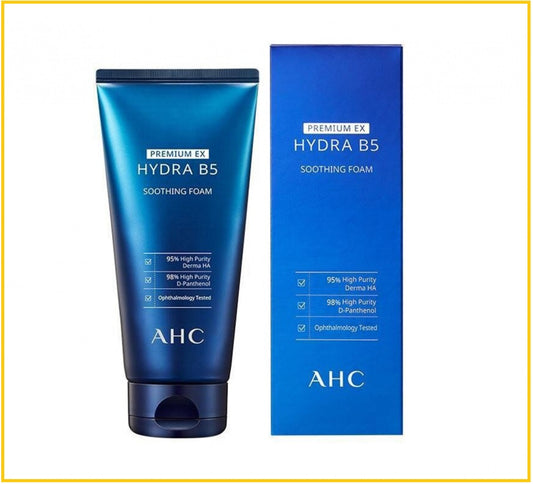 AHC PREMIUM HYDRA B5 SOOTHING FOAM 180ML B5玻尿酸洗面膏