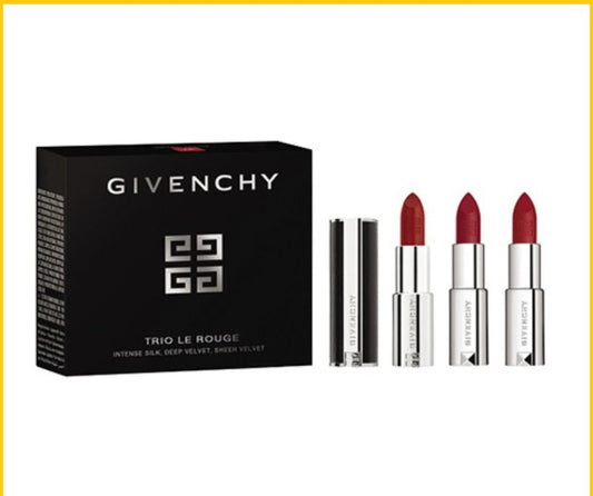 GIVENCHY LE ROUGE LIPSTICK (INTERDIT INTENSE SILK N37 + DEEP VELVET N37 + SHEER VELVET N37) DUO SET 高訂唇膏三件套裝