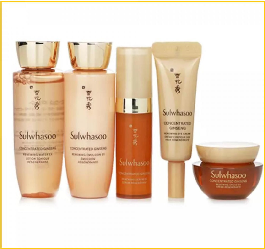 SULWHASOO CONCENTRATED GINSENG ANTI AGING KIT SET 滋陰生人參抗衰老旅行5件套裝