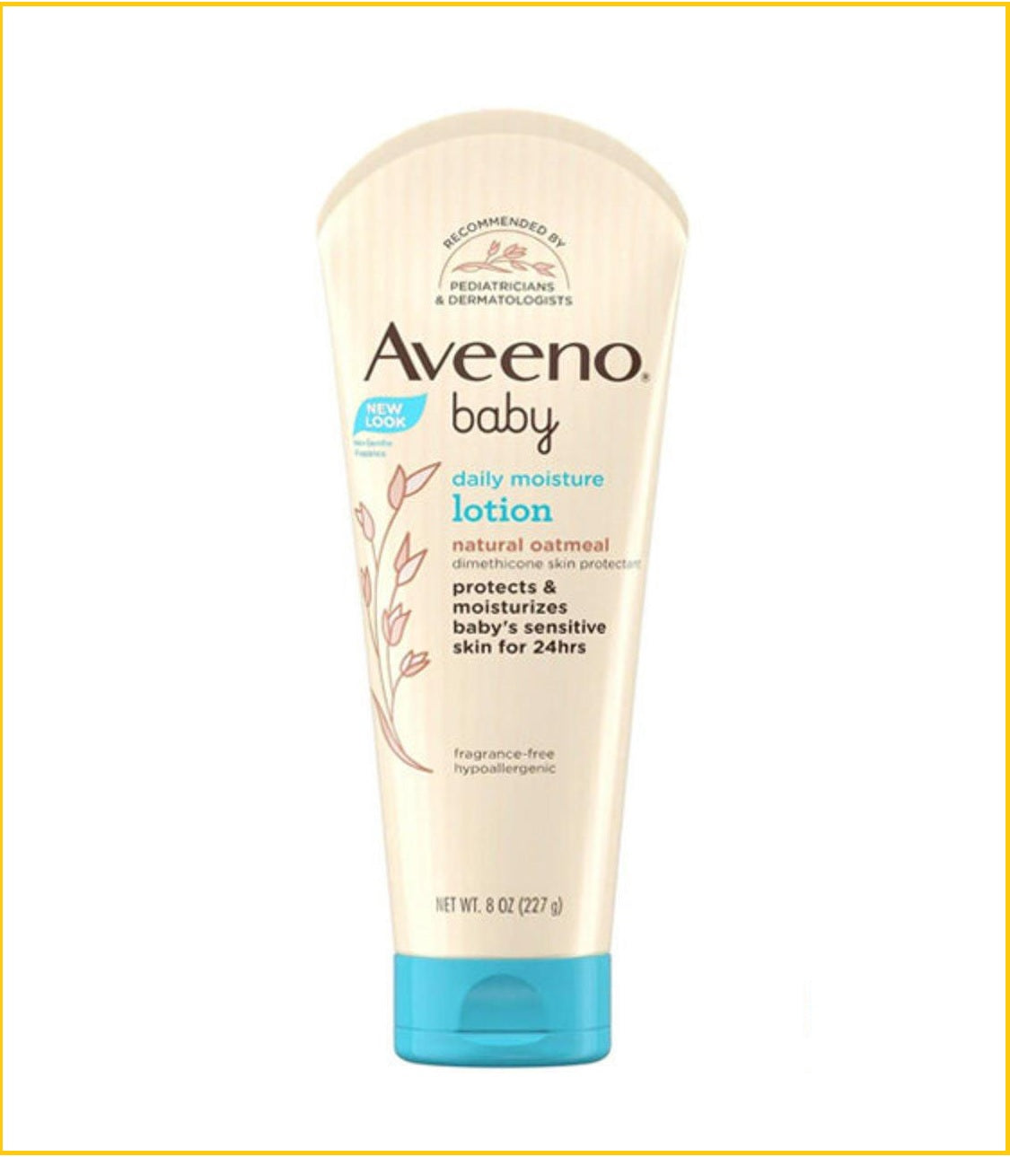 AVEENO BABY DAILY MOISTURE LOTION 227G (LIGHT BLUE) 天然燕麥嬰兒日常保濕乳液 (淺藍色 ...