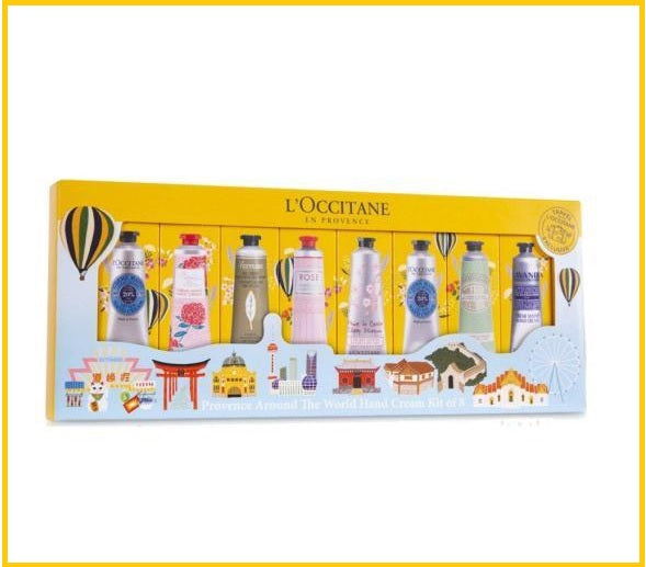 L’OCCITANE LOCCITANE PROVENCE AROUND THE WORLD HAND CREAM KIT OF 8 DUO SET 普羅旺斯遊歷世界潤手霜八件套裝