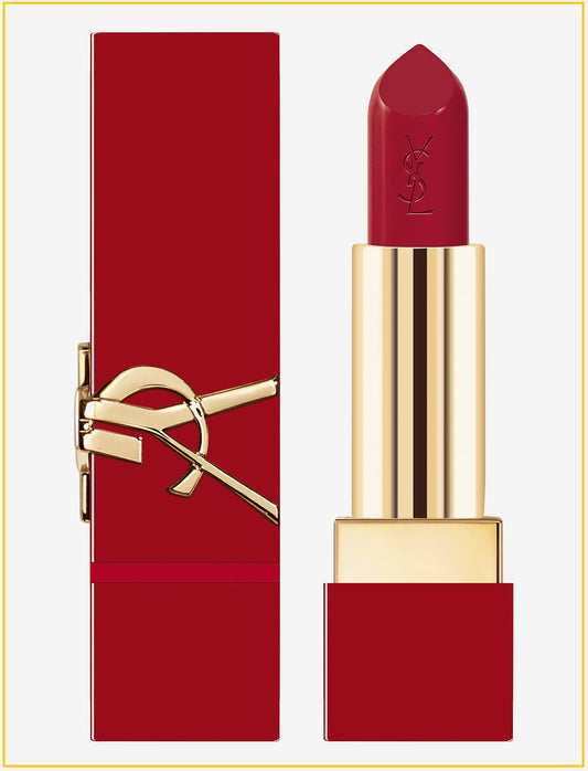 YSL YVES SAINT LAURENT ROUGE PUR COUTURE SATIN LIPSTICK LATEX LOVE EDITION #RM ROUGE MUSE 3.8G 聖羅蘭奢華緞面唇膏