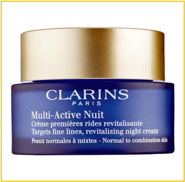 CLARINS MULTI ACTIVE NIGHT TARGETS FINE LINES REVITALIZING NIGHT CREAM 50ML 多功能活膚晚霜針對細紋活膚晚霜