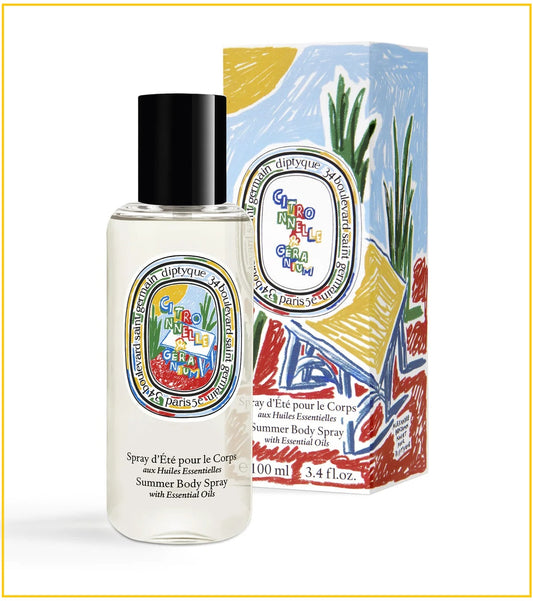 DIPTYQUE CITRONNELLE & GERANIUM ANTI-MOSQUITO BODY SPRAY 100ML 夏日之光檸檬草蚊水限量版