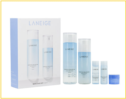 LANEIGE LIGHT BASIC 5PCS DUO SET 基礎護理系列清爽水乳套裝