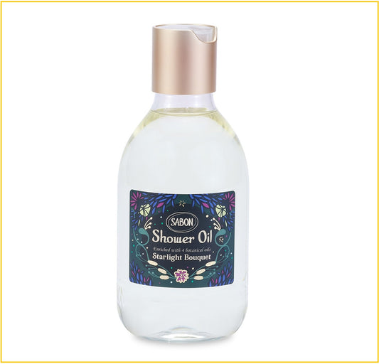 SABON STARLIGHT BOUQUET SHOWER OIL 300ML 星光花束柔膚滋養沐浴油