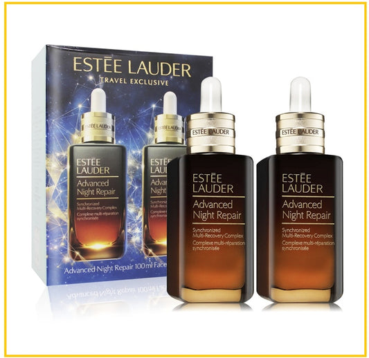 ESTEE LAUDER 雅詩蘭黛第七代特潤小棕瓶精華套裝 ADVANCED NIGHT REPAIR SYNCHRONIZED MULTI RECOVERY COMPLEX DUO SET 100ML X2