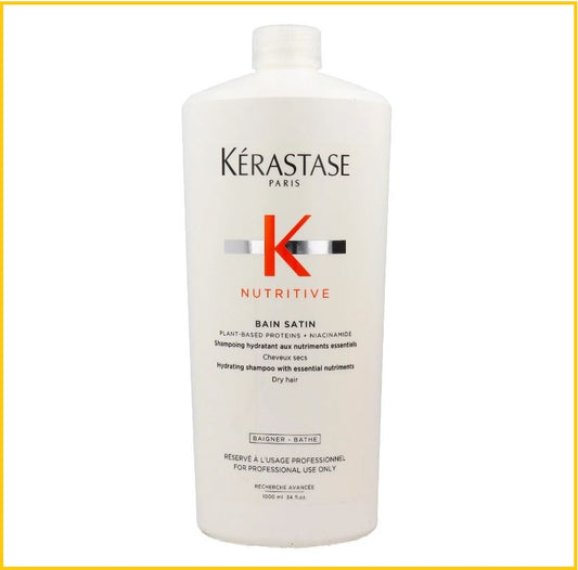 KERASTASE NUTRITIVE BAIN SATIN HYDRATING SHAMPOO WITH ESSENTIAL NUTRIMENTS (DRY HAIR) 1000ML 滋養浴髮乳 (適用於乾燥髮質)