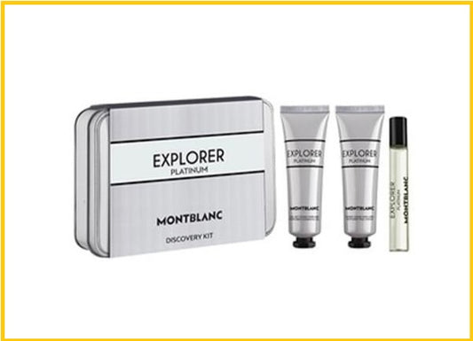 MONT BLANC EXPLORER PLATINUM COLLECTION 3PCS MINI DUO SET 冰峰旅者探索三件套裝