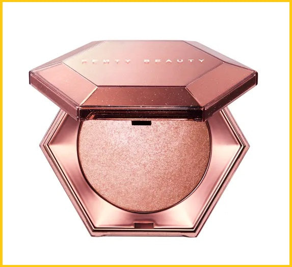 FENTY BEAUTY BY RIHANNA DIAMOND BOMB ALL OVER DIAMOND VEIL #ROSE RAVE / #HOW MANY CARATS 8G 星鑽3D高光澤粉餅