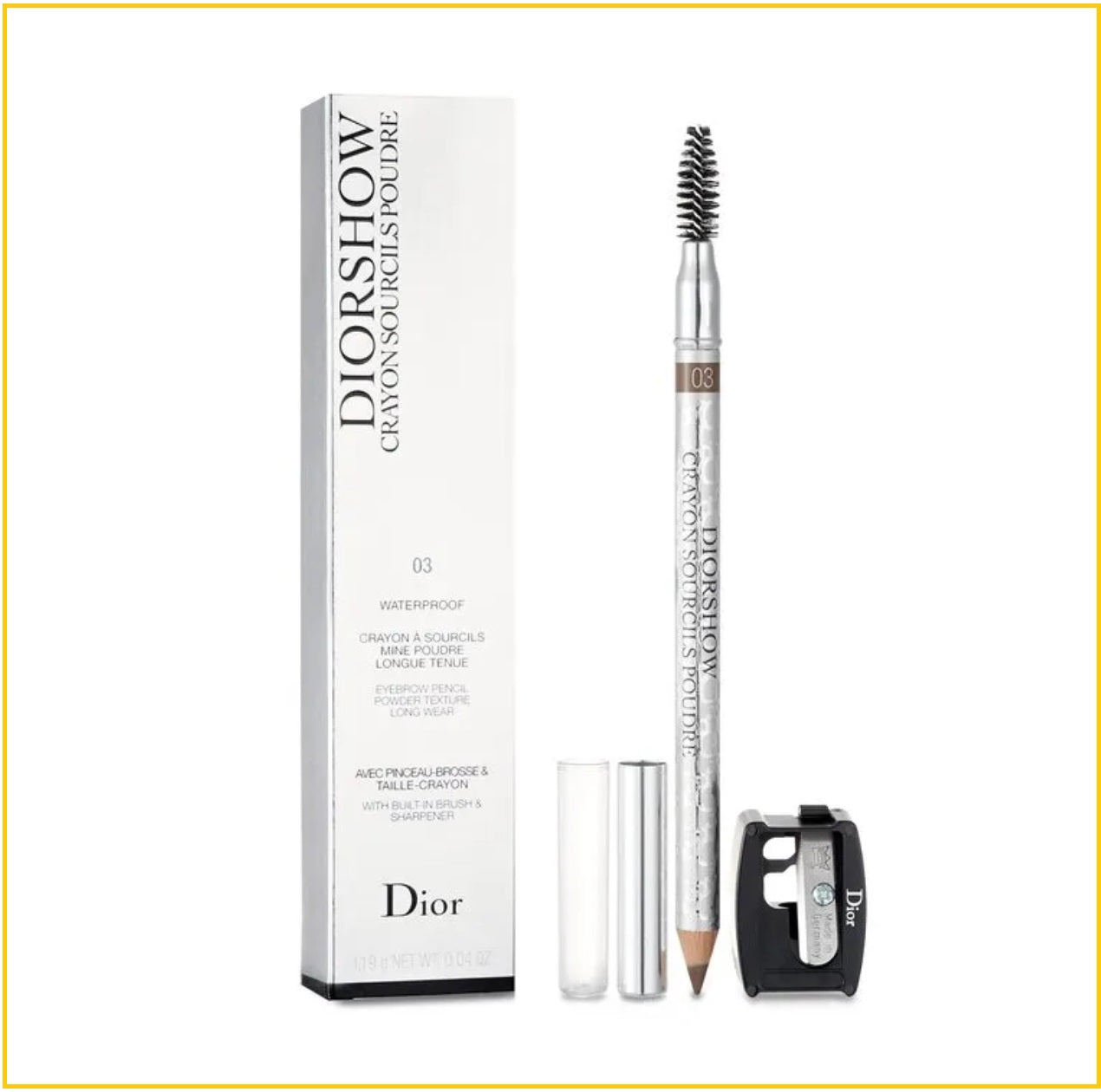 CHRISTIAN DIOR EYEBROW PENCIL POWDER #03 1.19G 塑形眉筆