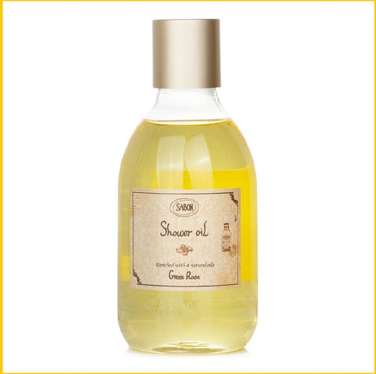 SABON SHOWER OIL GREEN ROSE (PLASTIC BOTTLE) 300ML 綠玫瑰沐浴油 (塑料瓶)