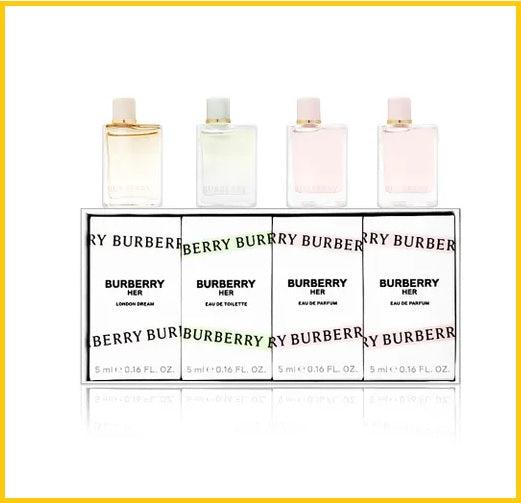 BURBERRY HER FRAGRANCES MINIATURE COFFRET GIFT DUO SET 她香水旅行迷你套裝